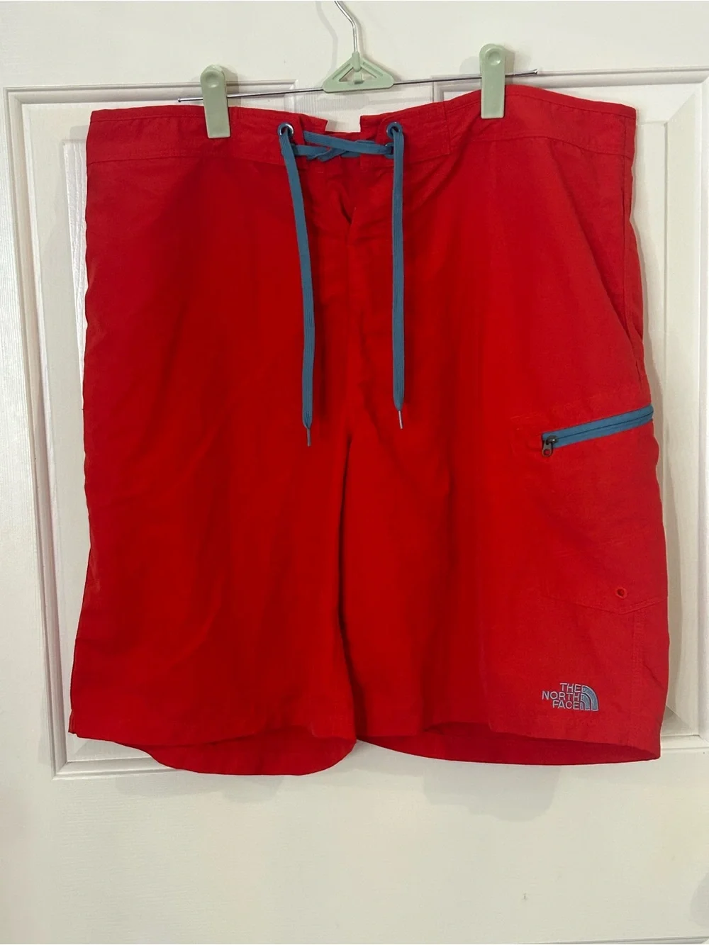 The North Face Board Shorts Mens 36 Red Zip Pocket 9”